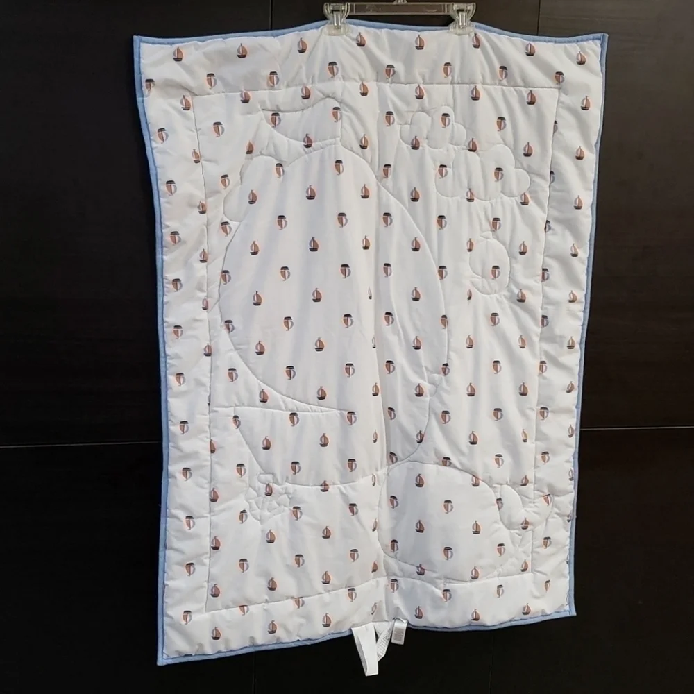 CARTERS quilted blanket boat sea animals